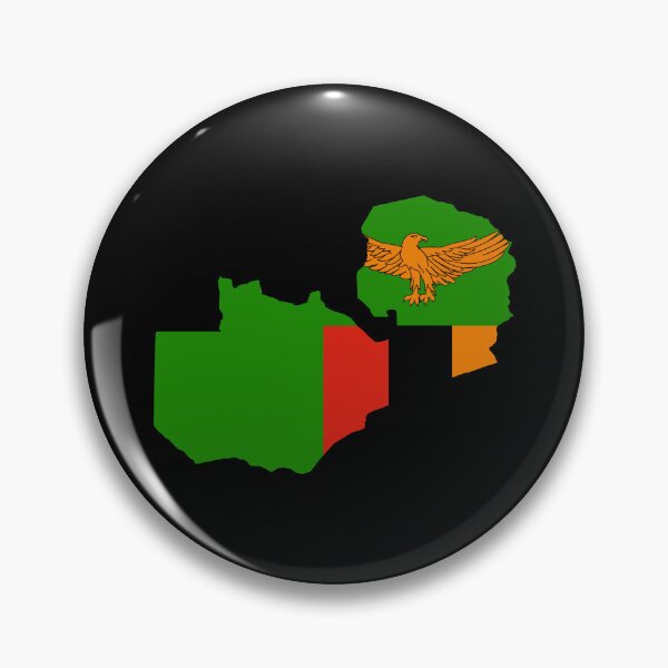 Item preview, Zambia Shaped Flag ZM designed and sold by shitpostee.