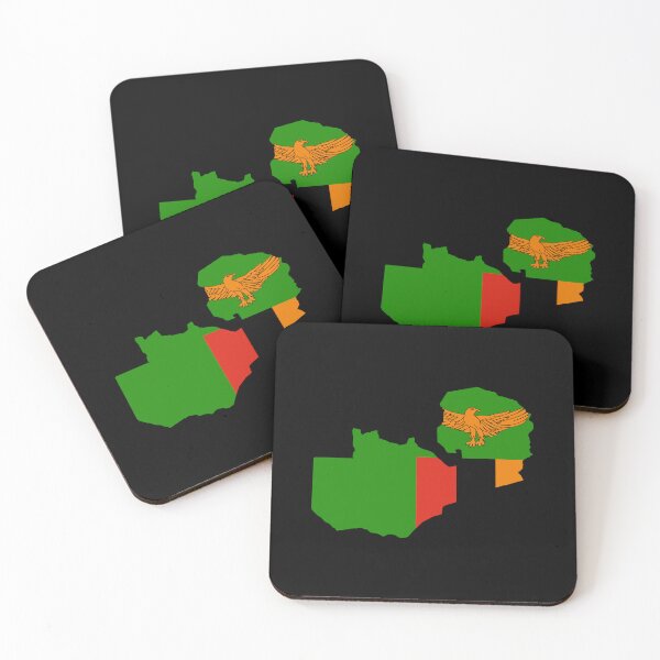 Item preview, Zambia Shaped Flag ZM designed and sold by shitpostee.