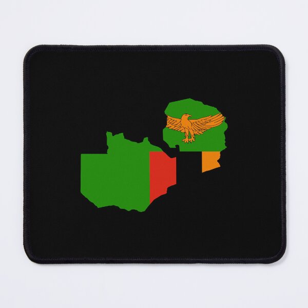 Item preview, Zambia Shaped Flag ZM designed and sold by shitpostee.
