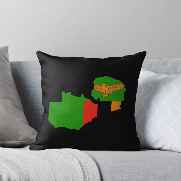 Item preview, Zambia Shaped Flag ZM designed and sold by shitpostee.