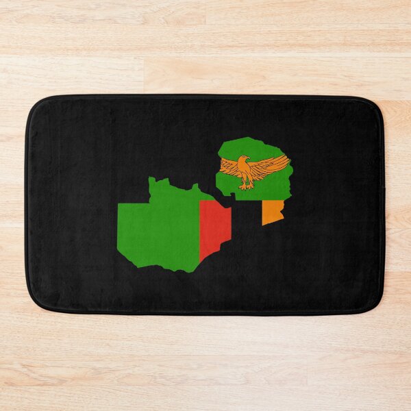 Item preview, Zambia Shaped Flag ZM designed and sold by shitpostee.