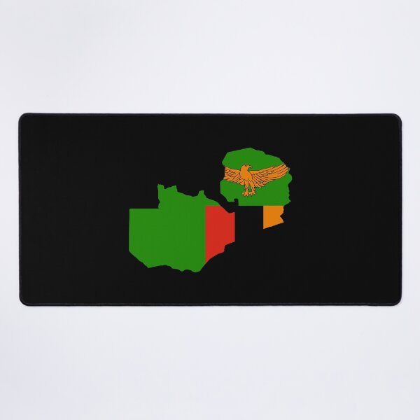 Item preview, Zambia Shaped Flag ZM designed and sold by shitpostee.