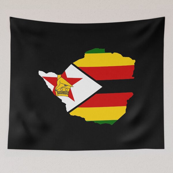 Item preview, Zimbabwe Shaped Flag ZW designed and sold by shitpostee.