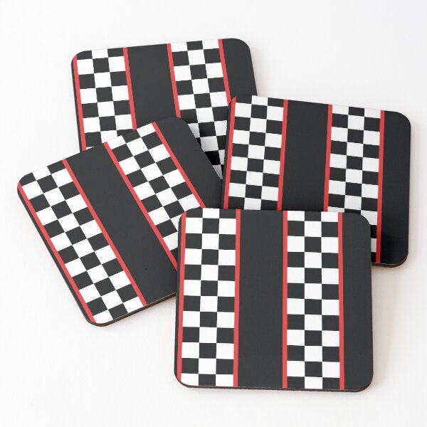Item preview, Checkered Flag Racing Stripes designed and sold by VintageStyle.