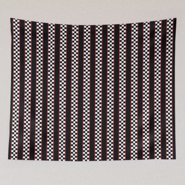 Item preview, Checkered Flag Racing Stripes designed and sold by VintageStyle.