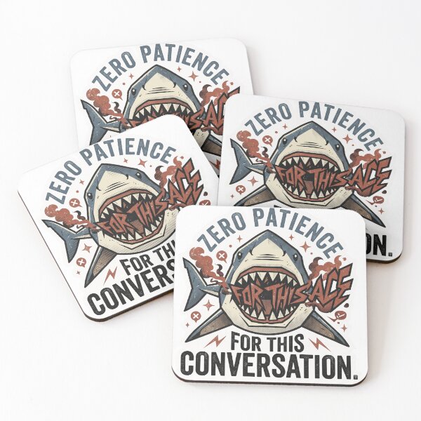 Item preview, Zero Patience - Aggressive Shark Sarcastic Vintage Design designed and sold by 0Zetgest.