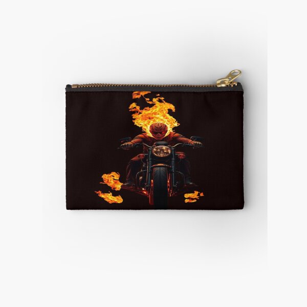 Item preview, The Spirit of Vengeance on Two Wheels, Skull on Fire Biker - Supernatural Biker and Hellfire (Ghost Rider Style) designed and sold by RAYBIL.
