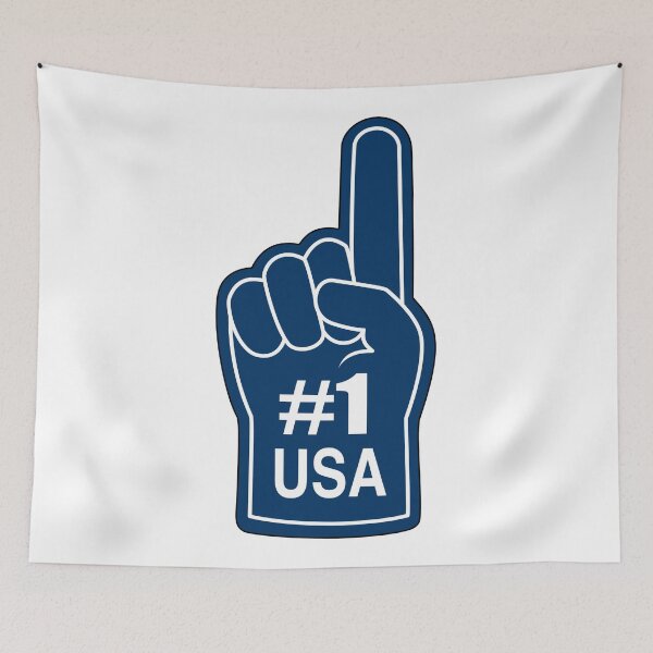 Item preview, Number One USA Foam Finger Blue designed and sold by Anne97s.