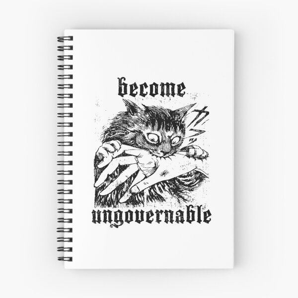 Item preview, Become Ungovernable - Black Cat Biting Hand Funny Meme designed and sold by Rahamkshop.