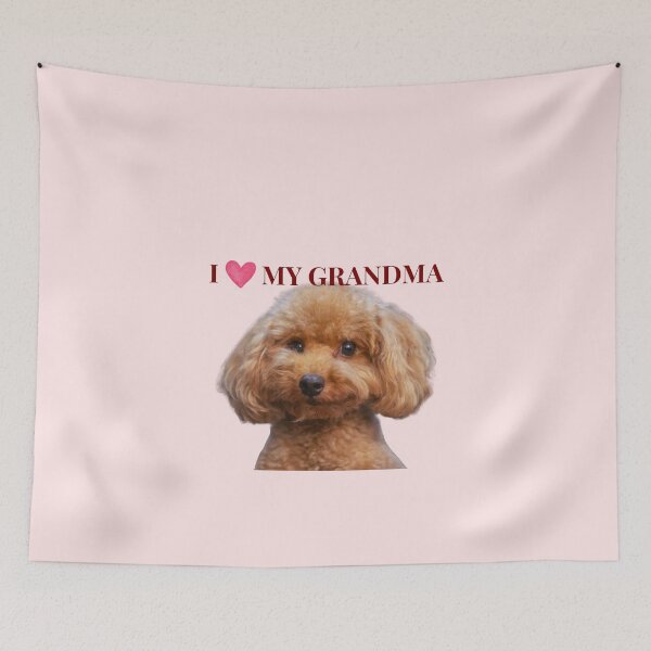 Item preview, I Love My Grandma Cute Poodle Dog Gift designed and sold by chaos-and-curls.