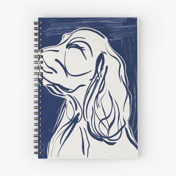Item preview, Cocker Spaniel - Blue Abstract Art designed and sold by shadow-bloom.