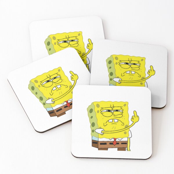 Item preview, Meme de Bob Esponja con el dedo medio designed and sold by lunacarmel.