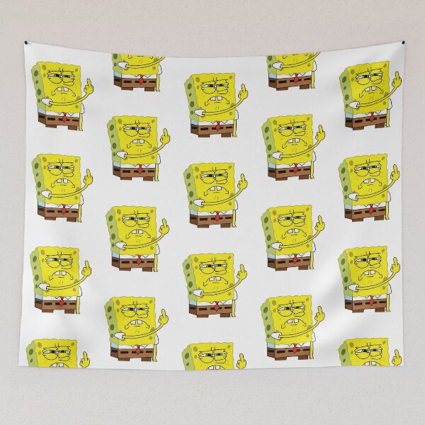 Item preview, Spongebob Meme Middle Finger designed and sold by lunacarmel.