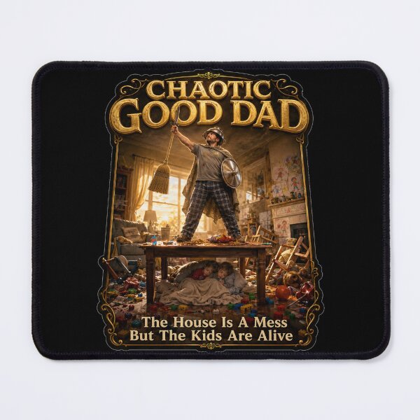 Item preview, Chaotic Good Dad Knight The House Is A Mess But The Kids Are Alive Epic Realistic Dad Gift designed and sold by Nightarel.