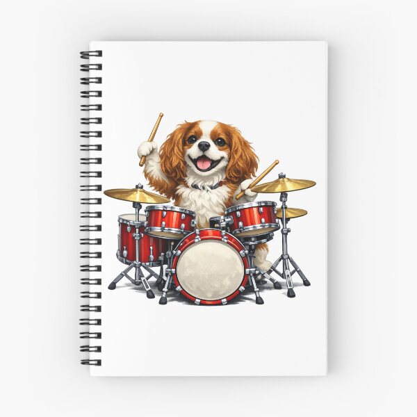 Item preview, Drum playing Blenheim Cavalier designed and sold by SpottyRainbow.