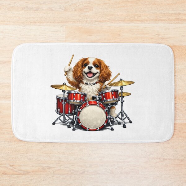 Item preview, Drum playing Blenheim Cavalier designed and sold by SpottyRainbow.