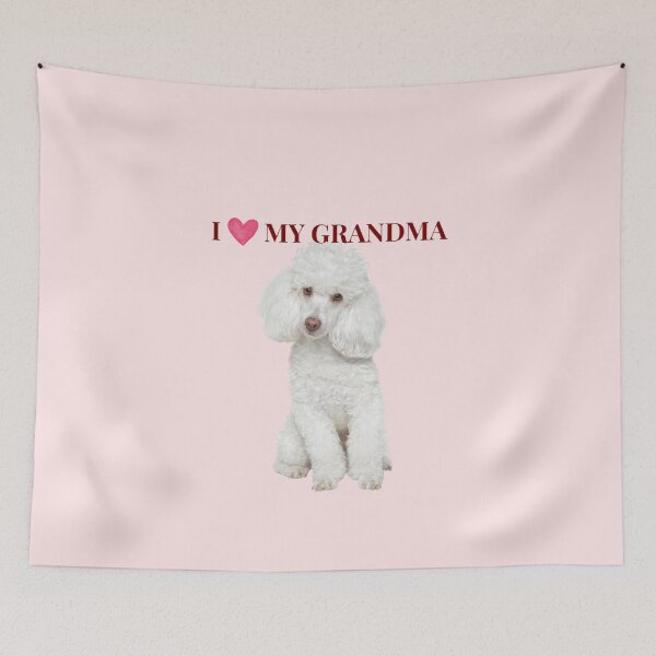 Item preview, I Love My Grandma Cute Poodle Dog Gift designed and sold by chaos-and-curls.