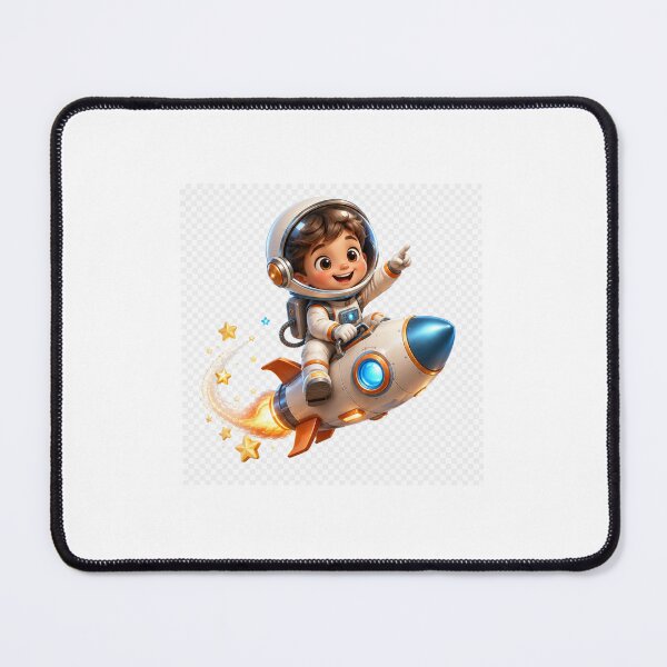 Item preview, Future Space Explorer Cute Astronaut on Rocket designed and sold by TaiwoDesigns.