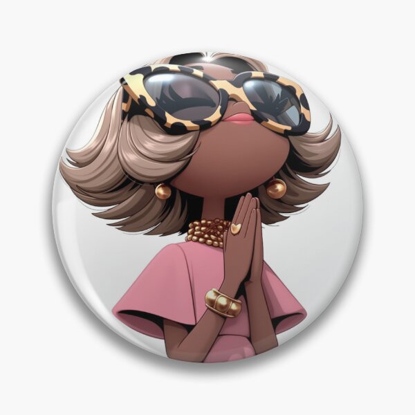 Item preview, Praying Fashionista Sticker | Glam Black Girl Prayer Die Cut Sticker | Faith Aesthetic Cute Christian Laptop Water Bottle Journal Decal designed and sold by overcomercrafts.