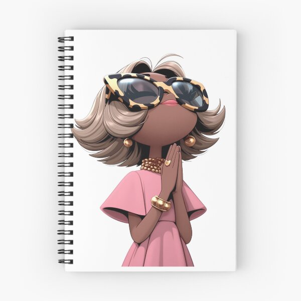 Item preview, Praying Fashionista Sticker | Glam Black Girl Prayer Die Cut Sticker | Faith Aesthetic Cute Christian Laptop Water Bottle Journal Decal designed and sold by overcomercrafts.