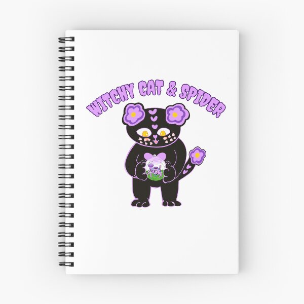 Item preview, Witchy cat and spider, Love cat and pet jumping spider designed and sold by BritishDelights.