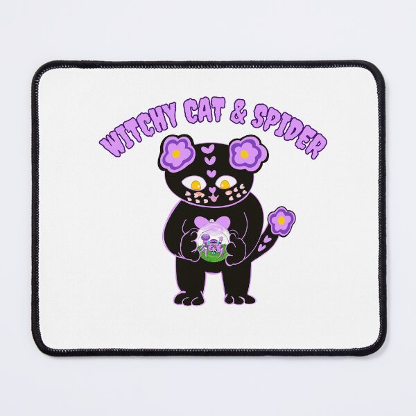 Item preview, Witchy cat and spider, Love cat and pet jumping spider designed and sold by BritishDelights.