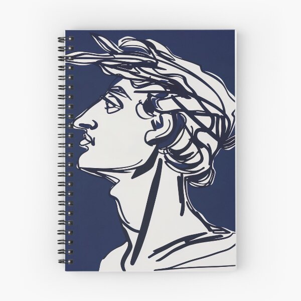 Item preview, Coeus, Greek deity - Blue Abstract Art designed and sold by shadow-bloom.