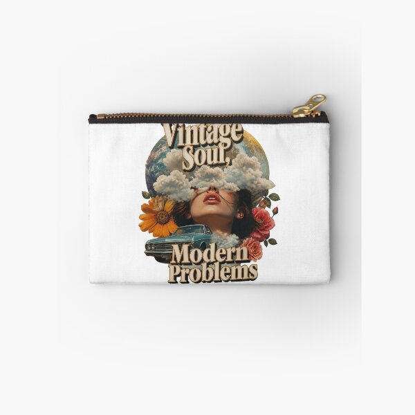 Item preview, Vintage Soul, Modern Problems – Retro Surreal Collage | Vintage Aesthetic Graphic Tee & Sticker designed and sold by KAM-KAM-STORE.