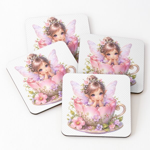 Item preview, Tiny Fairy in a Flower Cup – Cute Magical Garden Fairy Sticker designed and sold by Moonlight Studio.
