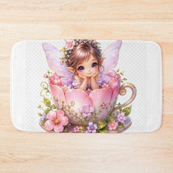 Item preview, Tiny Fairy in a Flower Cup – Cute Magical Garden Fairy Sticker designed and sold by Moonlight Studio.