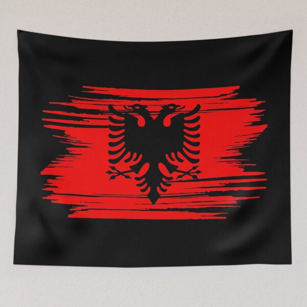 Item preview, Distressed Albania Flag AL designed and sold by shitpostee.