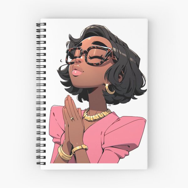 Item preview, Faith Over Fear Black Girl Sticker | Praying Woman Die Cut Sticker | Cute Christian Planner, Bible & Laptop Decal designed and sold by overcomercrafts.