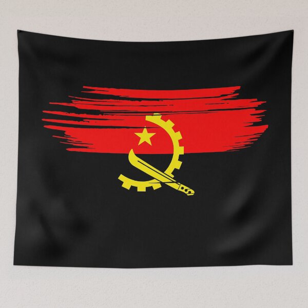 Artikelvorschau, Beschädigte angolanische Flagge AO entworfen und verkauft von shitpostee.