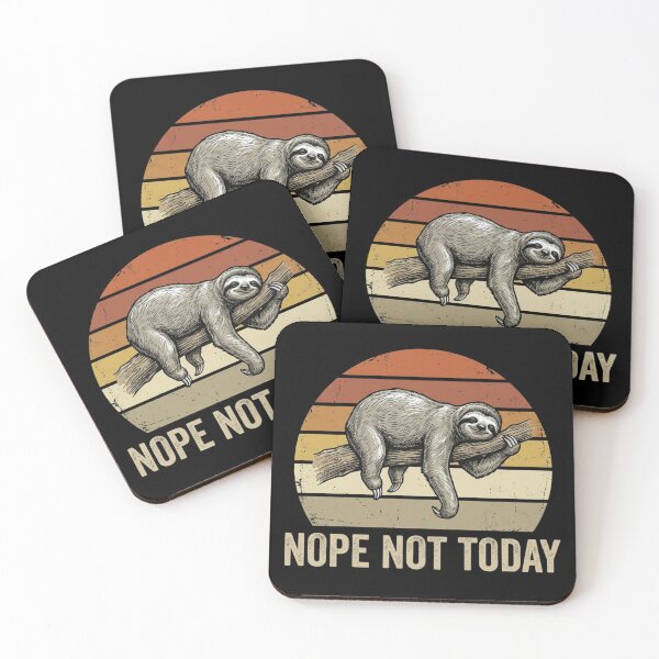 Item preview, Women's Nope Not Today Sloth Funny Lazy Introvert Sloth Lover V-Neck T-Shirt | Cute Sloth Graphic Gift designed and sold by Trendably.