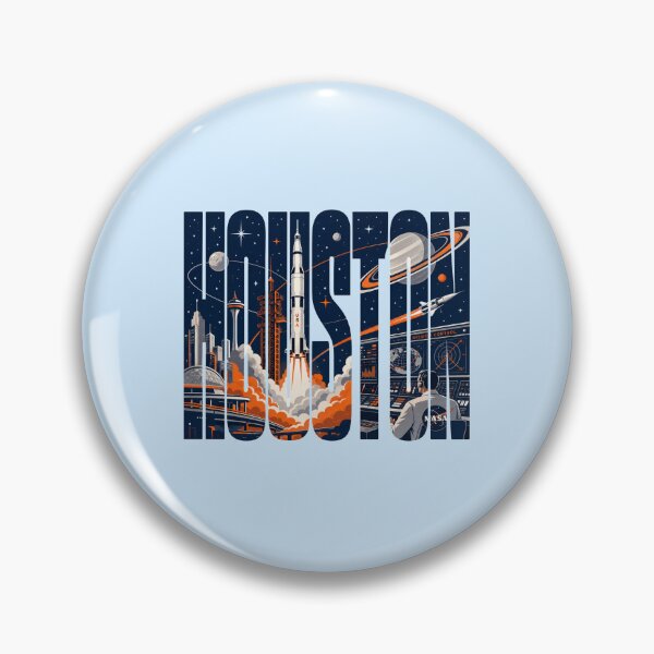 Item preview, Houston Space City Vintage NASA Graphic designed and sold by SimplyJasper.
