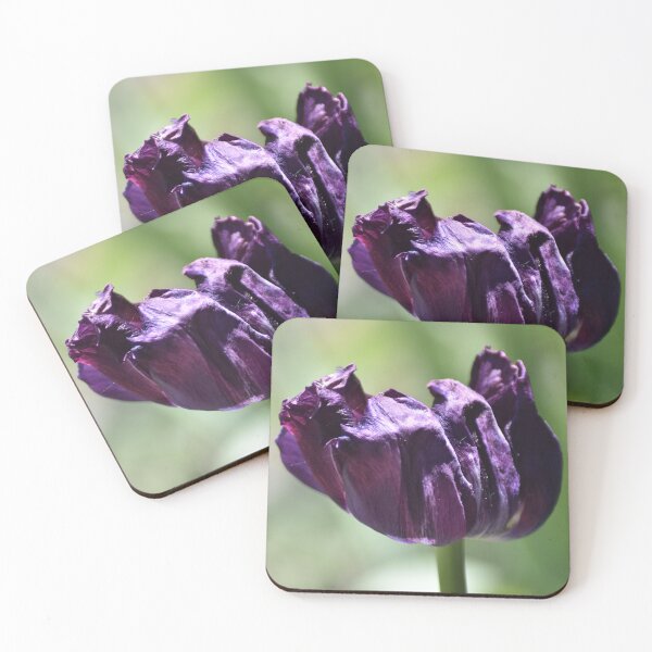 Item preview, Dark Purple Tulip Close Up Photography designed and sold by Tathata Macro Photos.