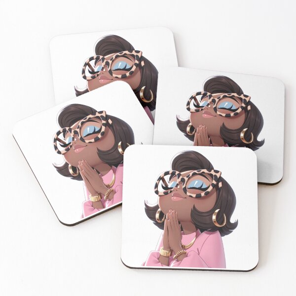 Item preview, She Prays with Style Sticker | Fashionable Christian Black Girl Sticker | Cute Faith Die Cut Decal for Journal, Bible & Laptop designed and sold by overcomercrafts.