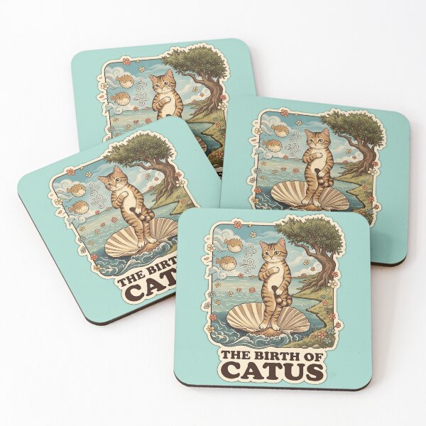Item preview, The Birth of Venus Cute Cat Parody designed and sold by radiogalaxy.