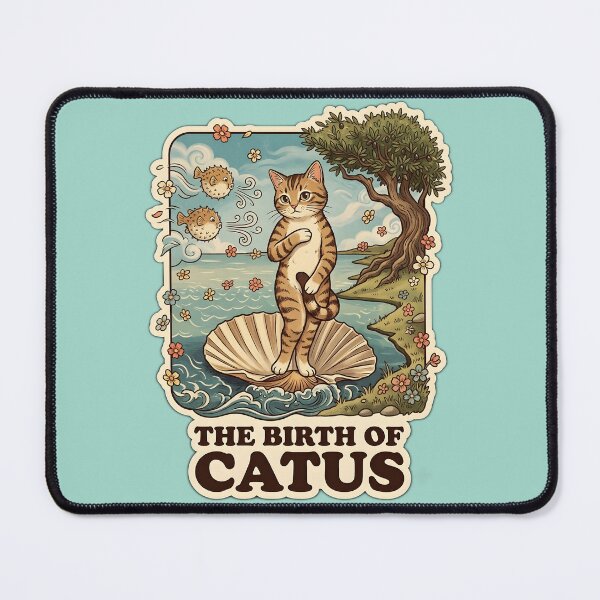 Item preview, The Birth of Venus Cute Cat Parody designed and sold by radiogalaxy.