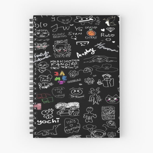Item preview, The Wall of Collective Memories? Black and White Fan Art Doodles - Collage of Drawings and Names in Chalkboard Style designed and sold by RAYBIL.