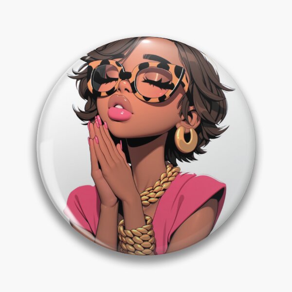 Item preview, Pray First Glam Sticker | Stylish Christian Black Woman Die Cut Sticker | Faith Aesthetic Laptop, Journal & Water Bottle Decal designed and sold by overcomercrafts.