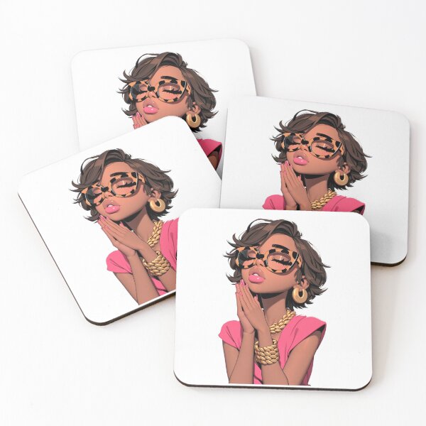 Item preview, Pray First Glam Sticker | Stylish Christian Black Woman Die Cut Sticker | Faith Aesthetic Laptop, Journal & Water Bottle Decal designed and sold by overcomercrafts.
