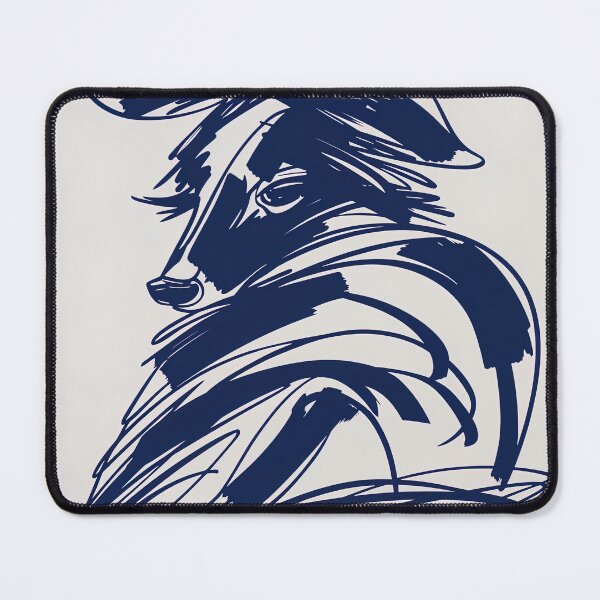 Item preview, Collie - Blue Abstract Art designed and sold by shadow-bloom.