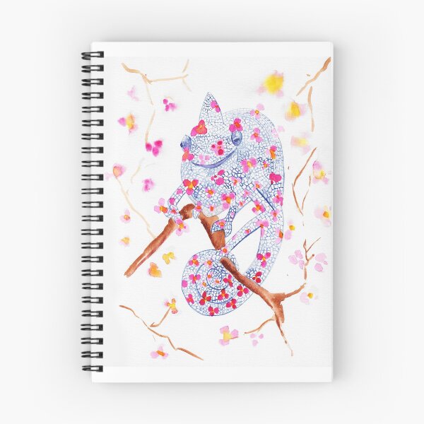 Item preview, Chameleon with flowers designed and sold by pgorostiza.