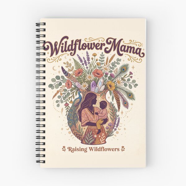 Item preview, Wildflower Mama Shirt – Boho Mother Child Silhouette Raising Wildflowers Tee designed and sold by DmaarGroup.