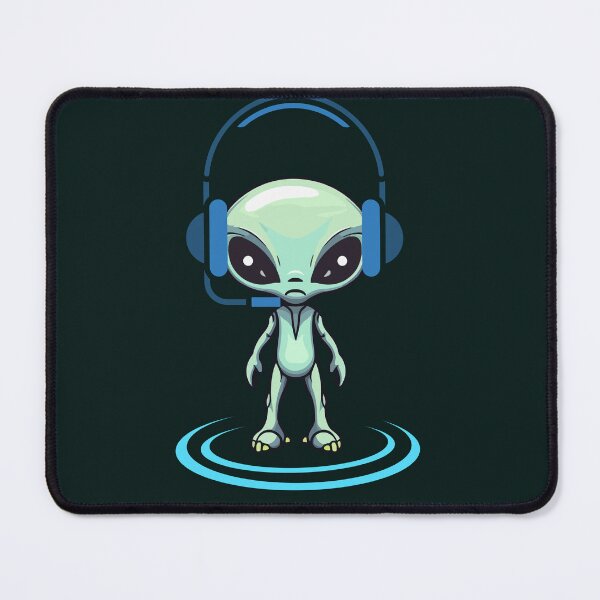 Item preview, Cute Alien Listening to Music - Lofi Space Gamer designed and sold by DesignElmissaoui.