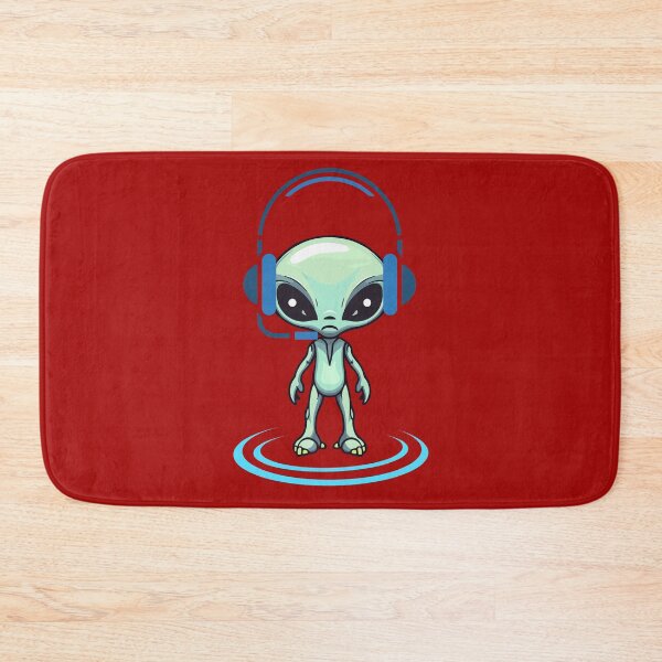 Item preview, Cute Alien Listening to Music - Lofi Space Gamer designed and sold by DesignElmissaoui.
