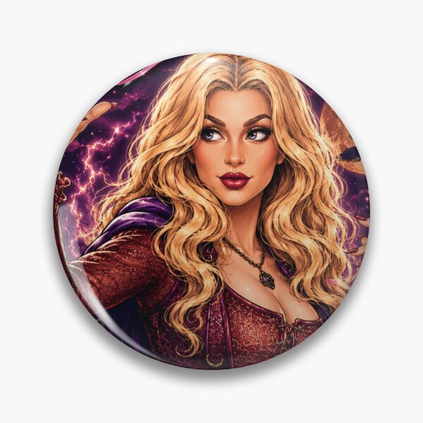 Item preview, Sarah Sanderson Witch Halloween Vintage Bootleg Style Glossy Magic Cartoon Design designed and sold by brexastore.