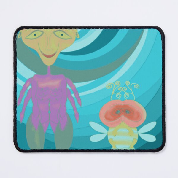 Item preview, Abstract Blue Vortex Alien and Insect designed and sold by PsychoVortex.