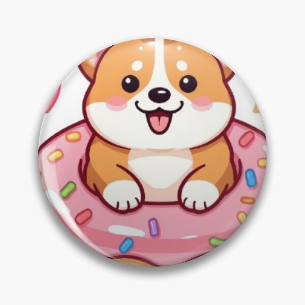 Item preview, Cute Corgi Donut Kawaii Sticker | Adorable Puppy Dessert Gift designed and sold by Stylestickers55.